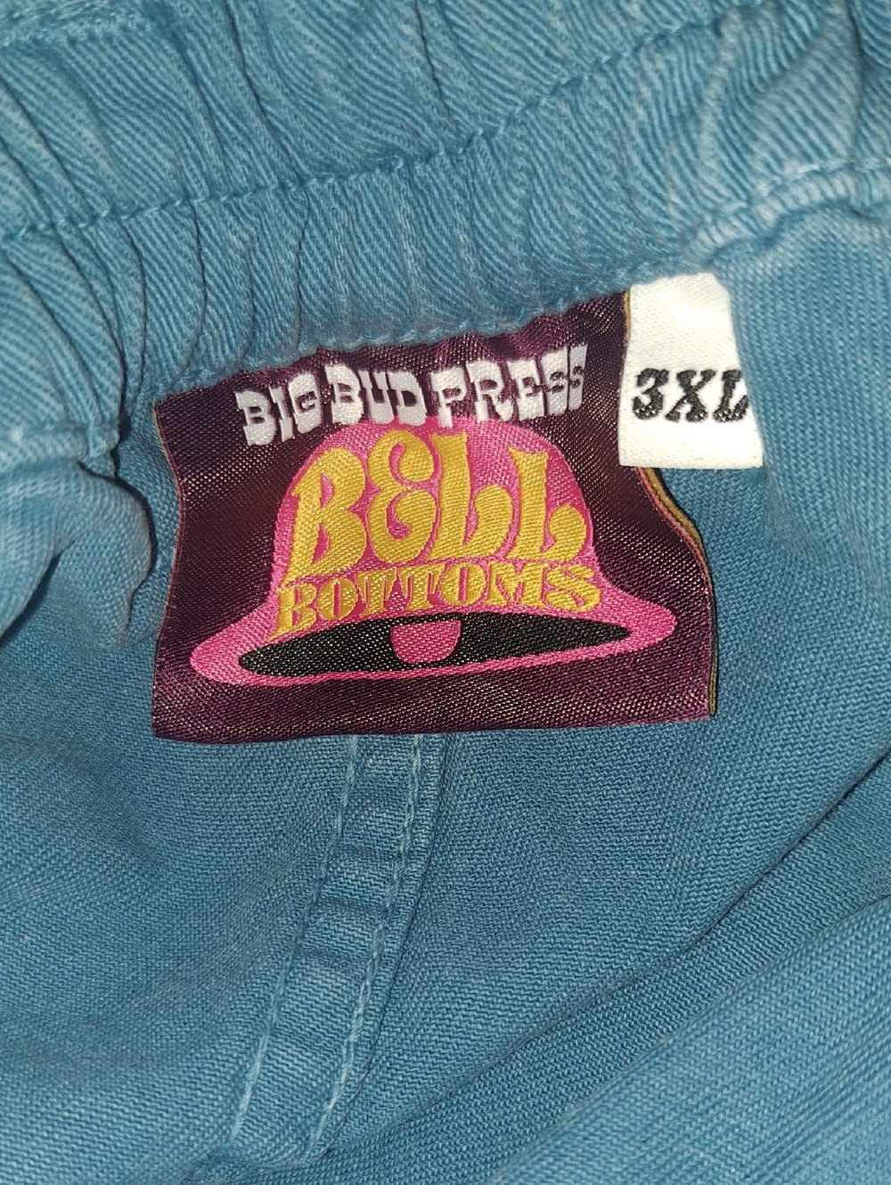 Big Bud Press Bell Bottom Trousers 3XL Marine Blue - Picture 2 of 4